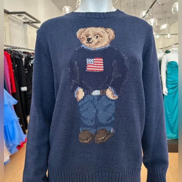 Ralph Lauren's signature Polo Bear Sweater - Picture 2 of 8